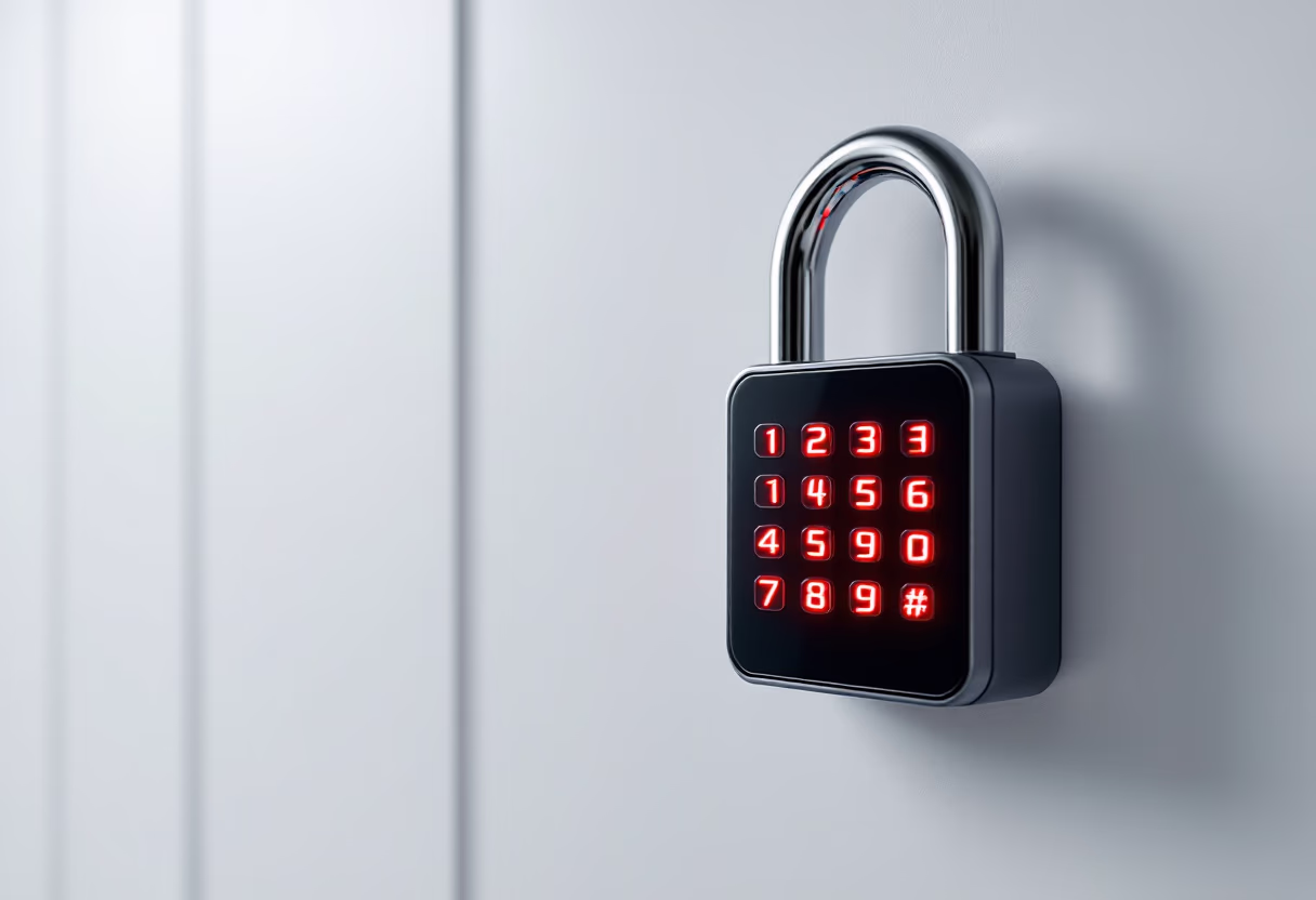 image of secure digital vault for a blockchain and cryptocurrency company